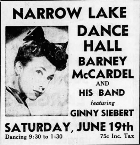 Narrow Lake Ballroom - 18 Jun 1948 Ad (newer photo)